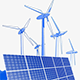 Строительство солнечных и ветровых электростанций